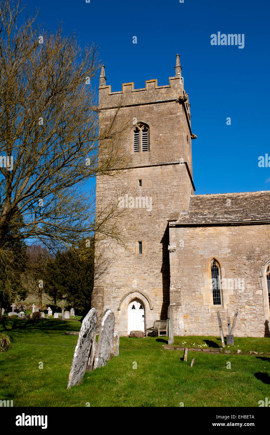 St. Barbara`s Church, Ashton under Hill, Worcestershire, England, UK Stock Photo